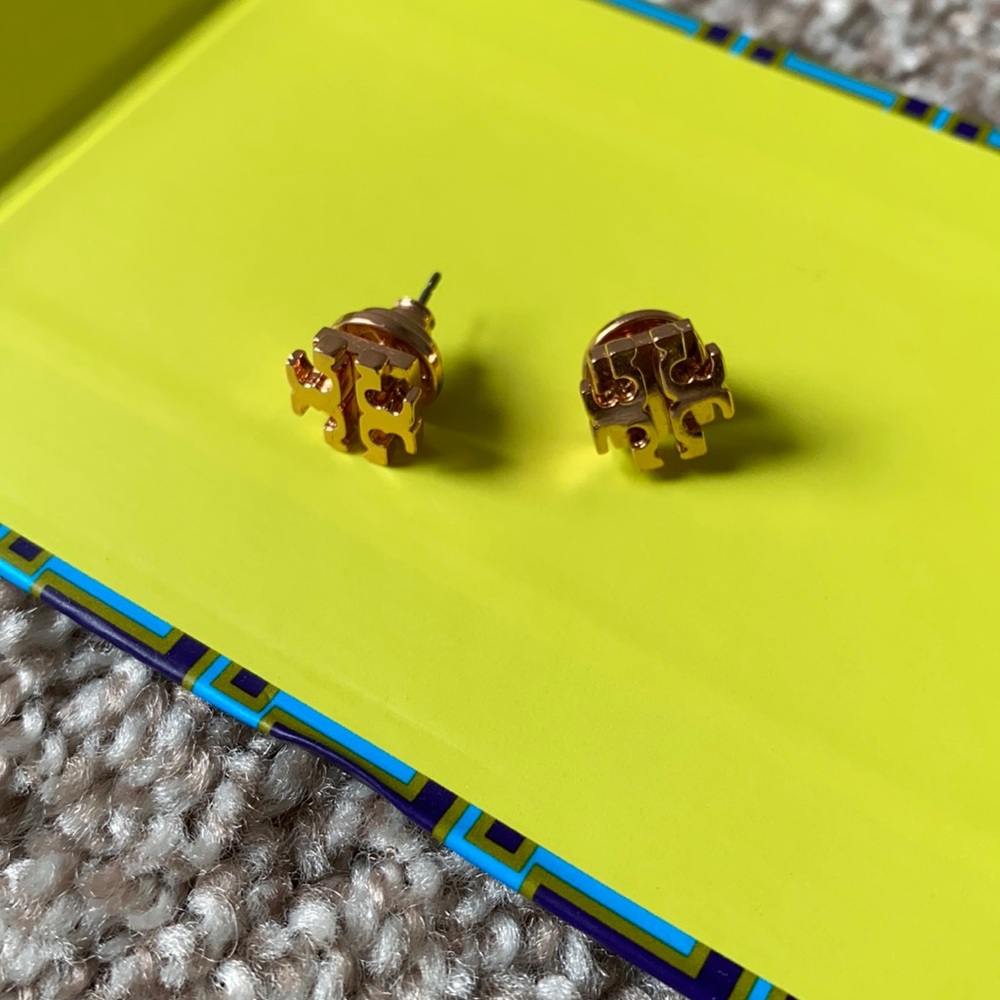 Rose Gold Tory Burch Earrings